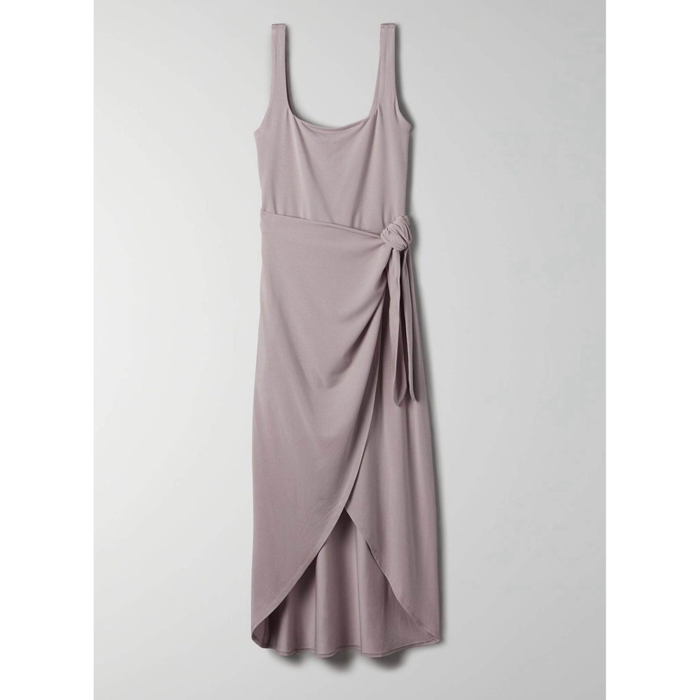 Wilfred Mauve Tie-Waist Midi Dress